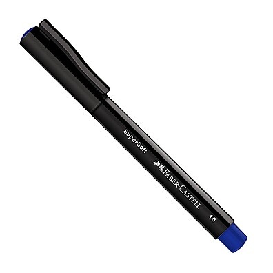 Caneta SuperSoft Azul 1.0mm: Escrita Macia!