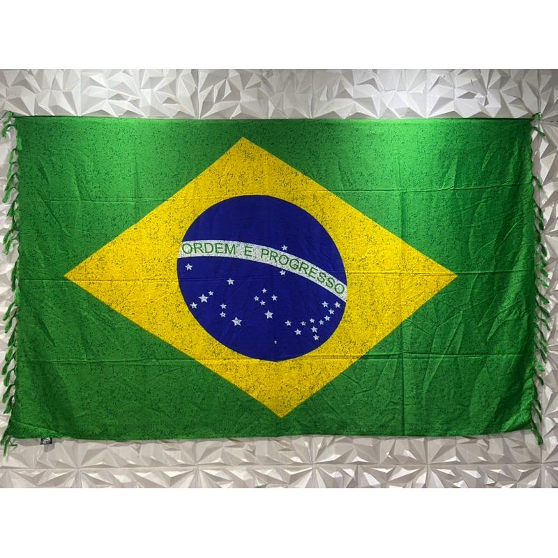 Canga de Praia Grande com Bandeira do Brasil