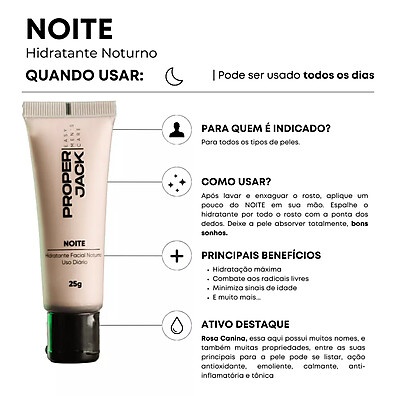 Noite Hidratante Facial Masculino: Poder da Rosa Canina