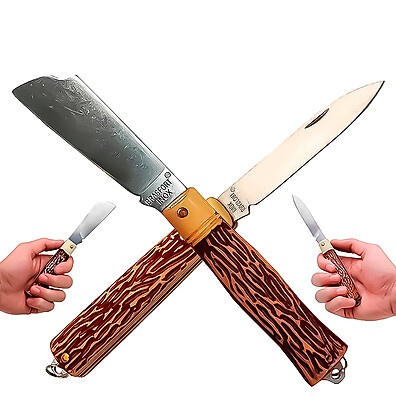 Canivete Multifuncional Inox: Lâminas 18cm e 14cm