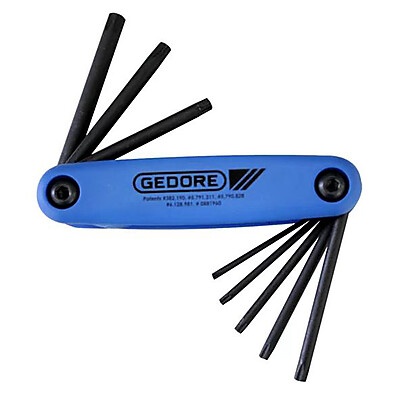 Canivete Torx Gedore 8 Peças: T6 a T25 - Essencial!