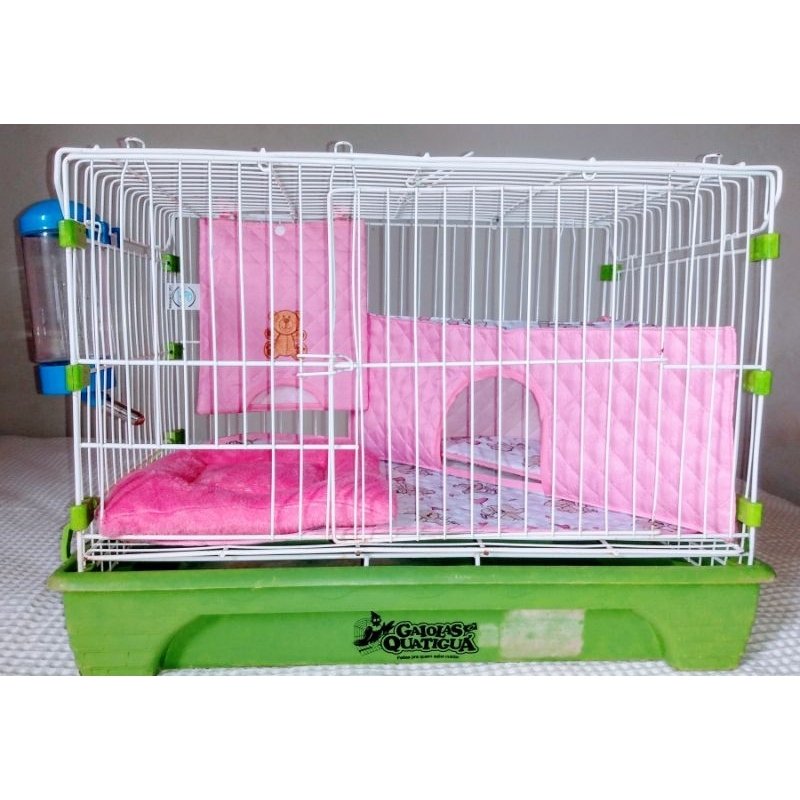 Kit Enxoval para Porquinho da Índia com Casinha de Canto