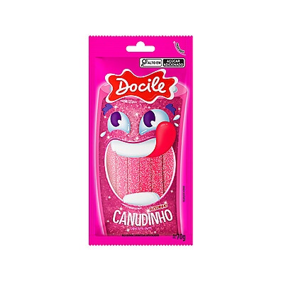 Canudinho Tutti-Frutti Cítrico Docile 70g: Explosão de Sabor!
