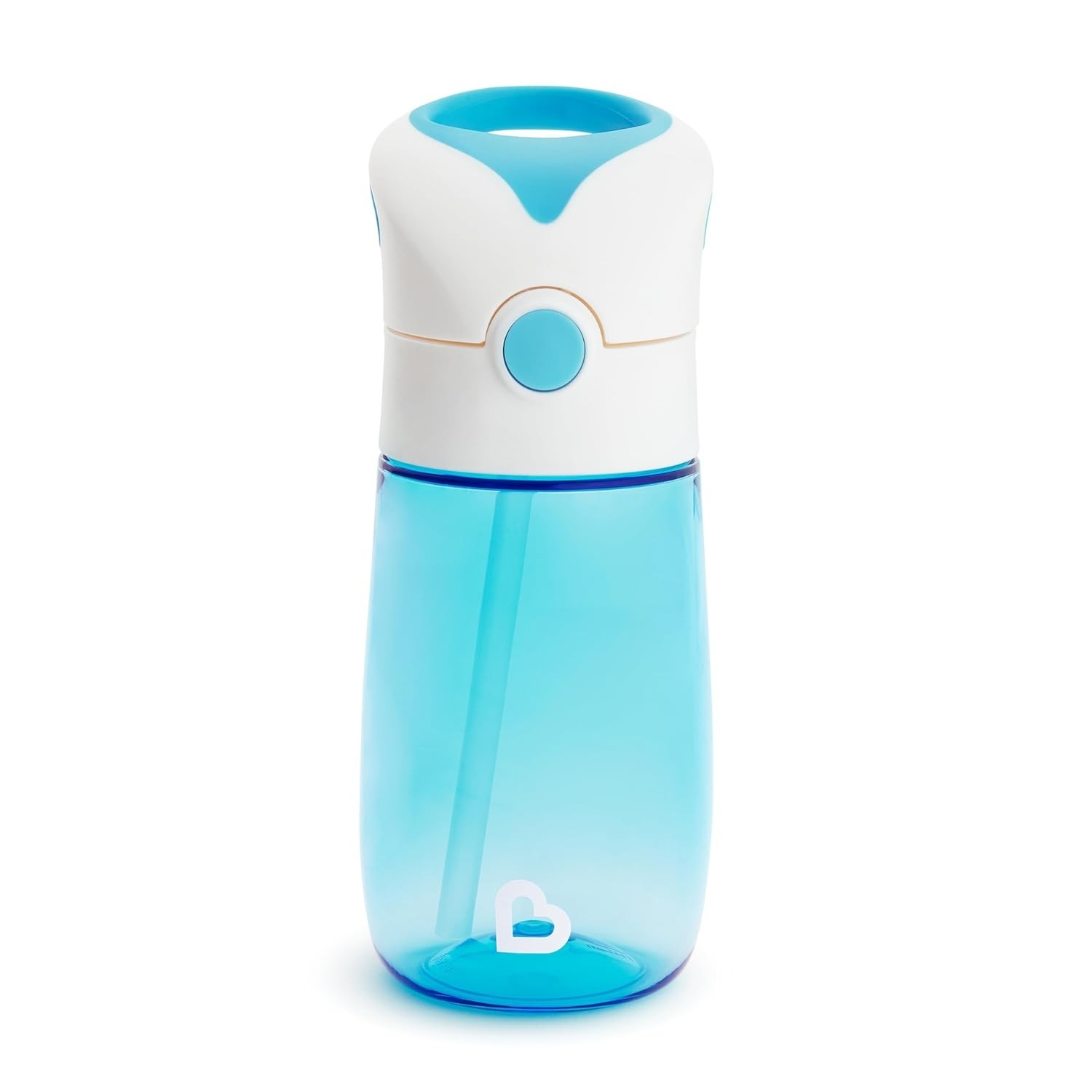 Copo com Canudo Flip & Go Azul da Munchkin - Seguro, Prático e Sem BPA