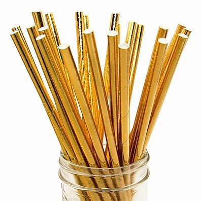 Canudos Dourados Nacarados: Elegância Sustentável
