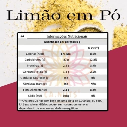 Limão em Pó Premium Ca.Nuts (500g)