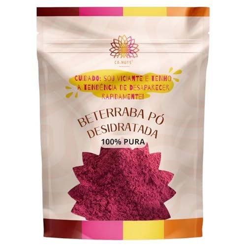 Beterraba em Pó 100% Pura Importada | Farinha de Beterraba Ca.Nuts Linha especial (1 Kg)