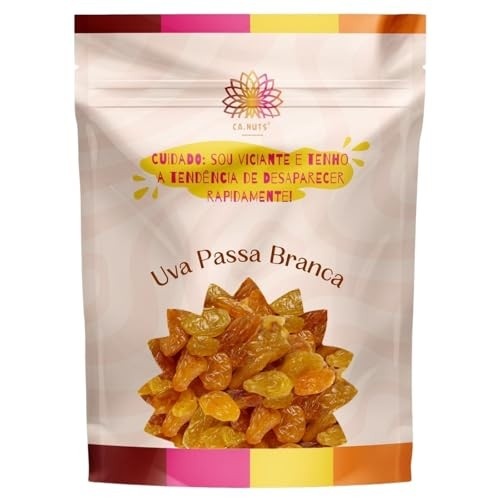 1 Kg Uva Passa Branca Sem Semente Premium Importada - Ca.Nuts (1 Kg)