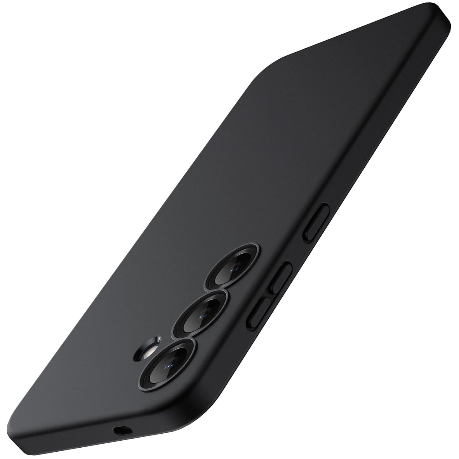JETech Capa Slim Fit para Samsung Galaxy S25+ Plus 5G: Proteção Total da Câmera e Design Fosco Elegante (Preto)