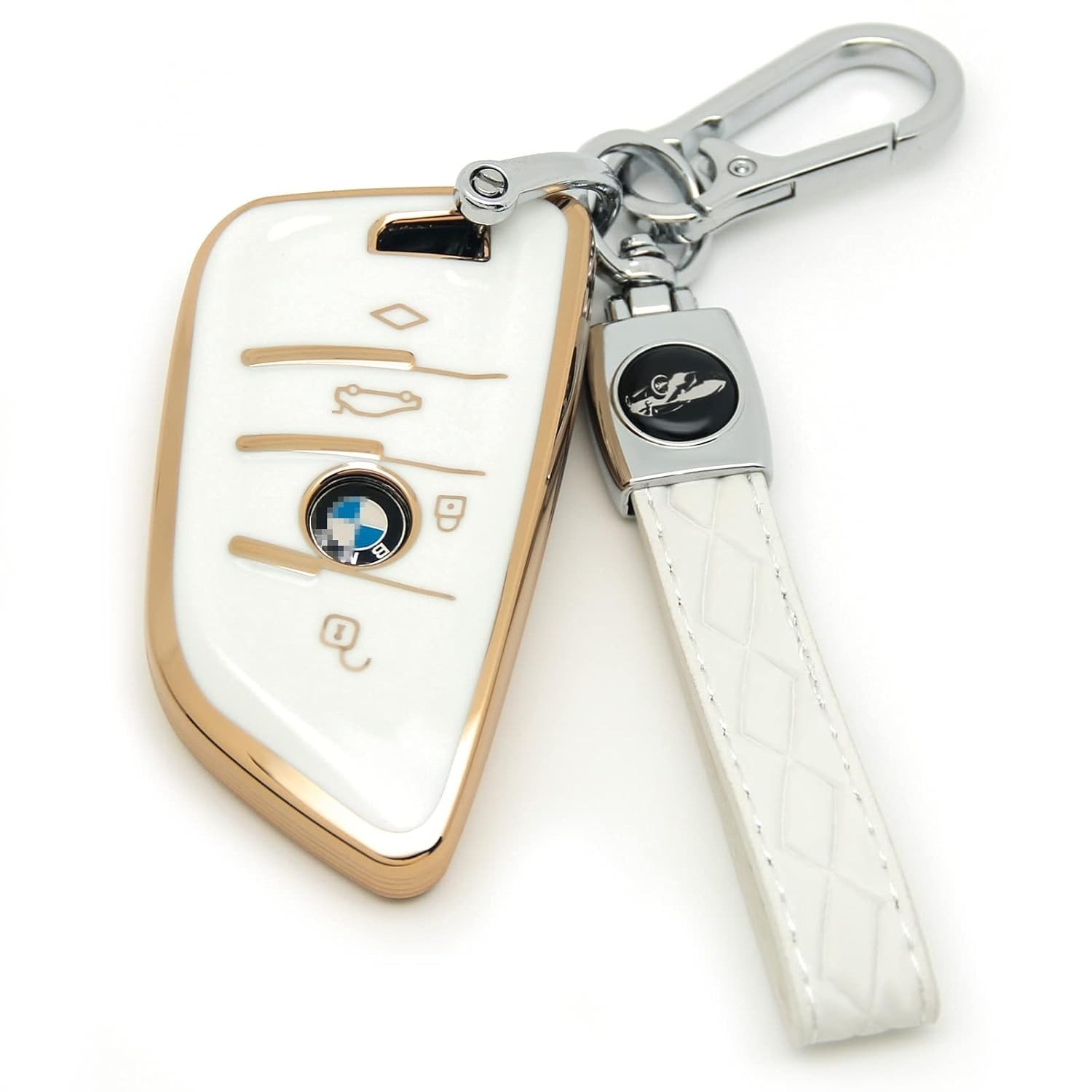 Compatível com capa de chaveiro BMW. A capa de chave avançada de TPU macio é compatível com acessórios BMW