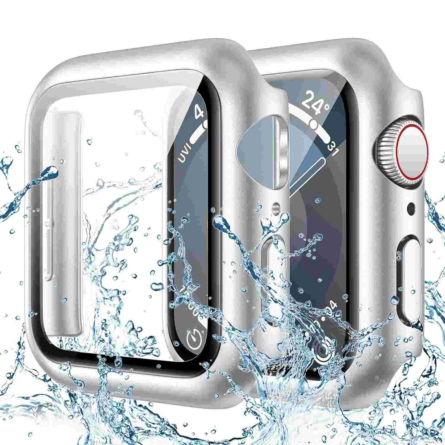 Capa Goton para Apple Watch 40mm: Proteção Total à Prova d'Água com Vidro Temperado
