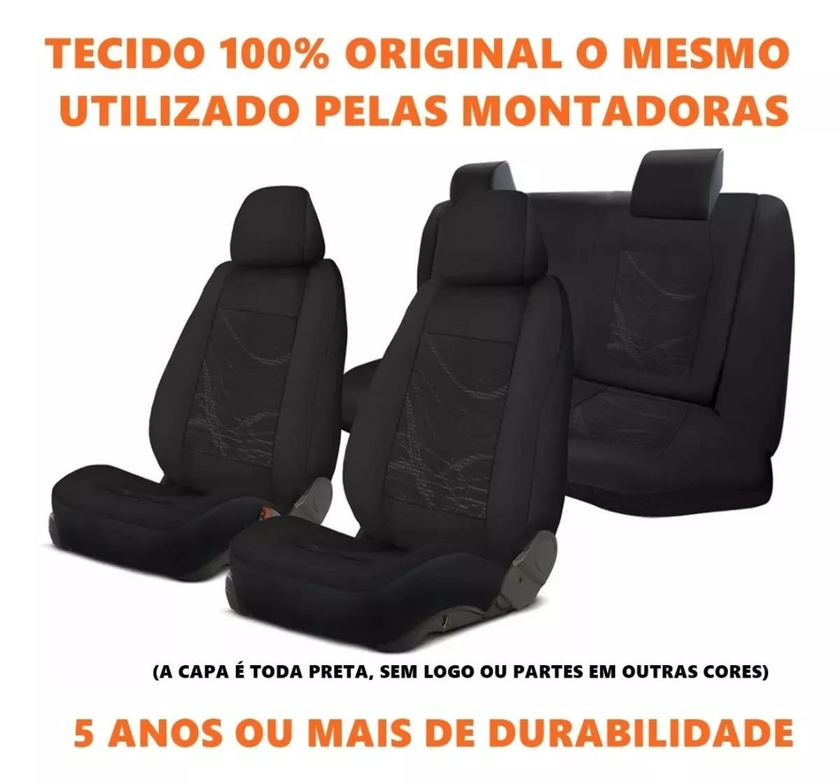 Capa Banco Automotivo Tecido Universal Vw Gol G3 1999-2005 - Proteção e Estilo