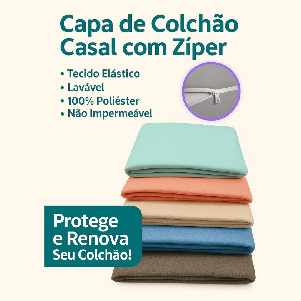 Capa Colchão Casal: Proteção e Estilo com Zíper