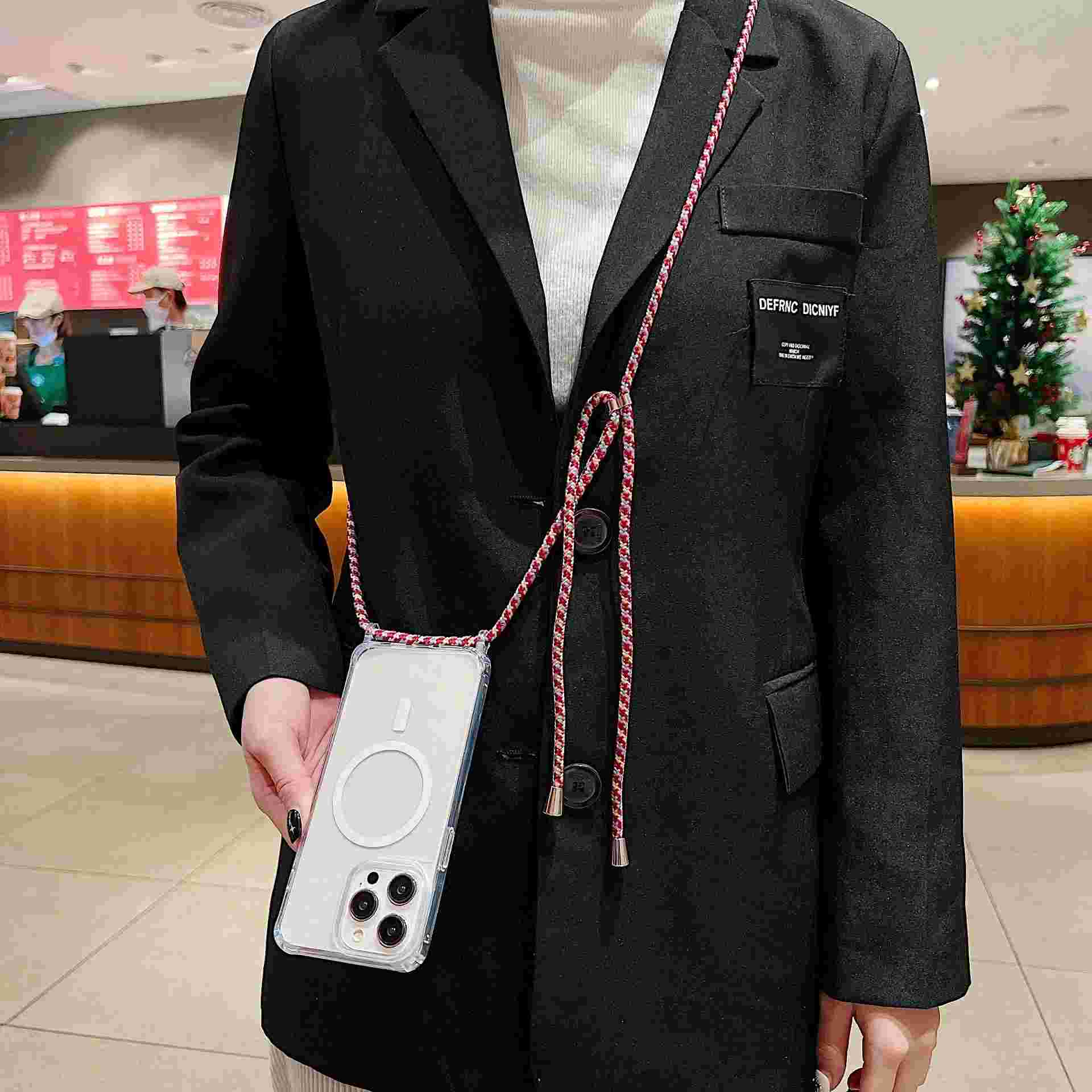 Capa Crossbody iPhone: Magsafe, Anti-Choque e com Cordão