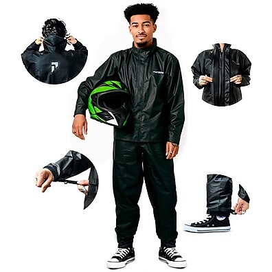 Capa de Chuva Motoqueiro: Impermeável e Reforçada