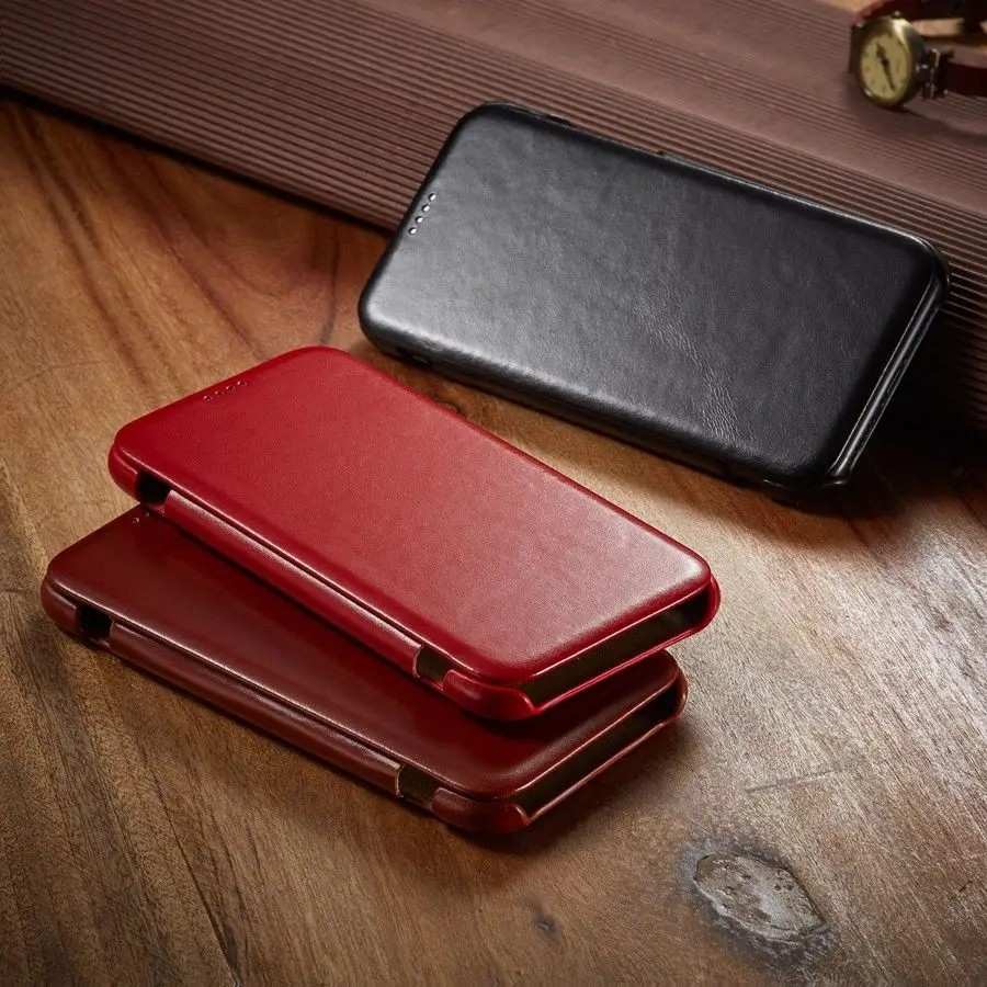 Capa de Couro Genuíno para iPhone