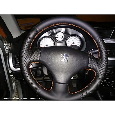 Capa de Volante 206/207/C3: Costurada e Premium 🚗
