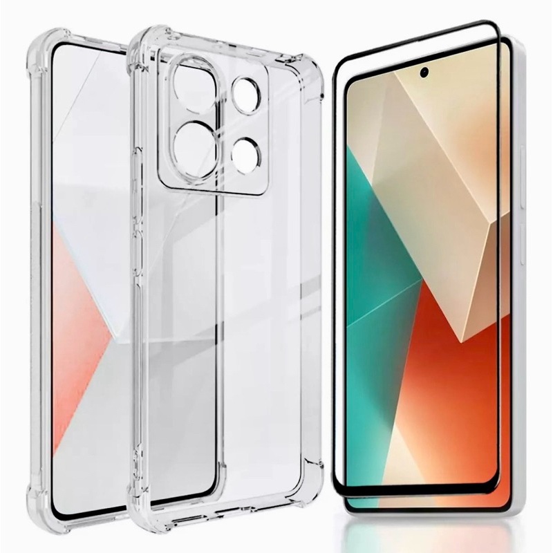 Capa e Película 3D para Xiaomi Note 13 4G – Proteção Completa e Estilosa