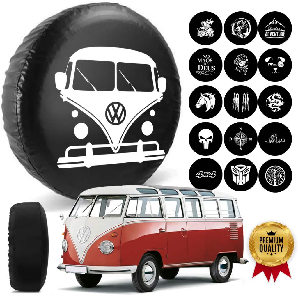 Capa Estepe VW Kombi Step Aro 14/15/16 – Courvin