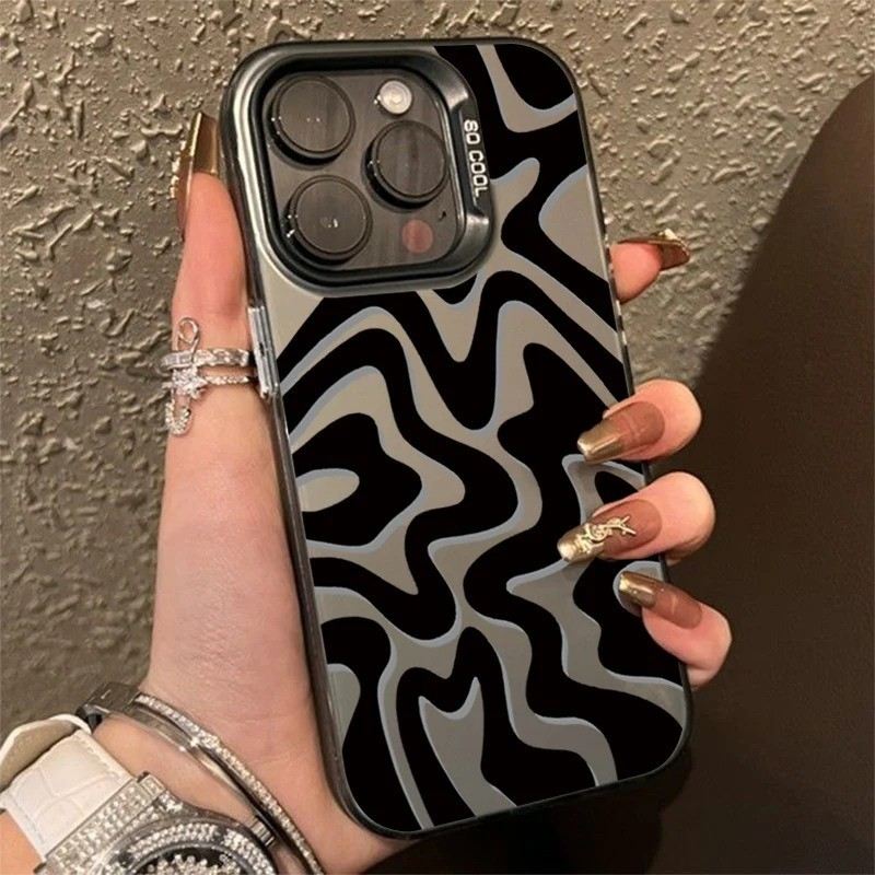 Capa Fosca com Listras para Samsung S25/S24/S23 Ultra – Proteção Rígida e Estilo