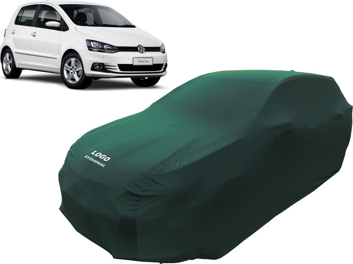 Capa Protetora Automotiva Verde para Volkswagen Fox - Tecido Helanca Premium
