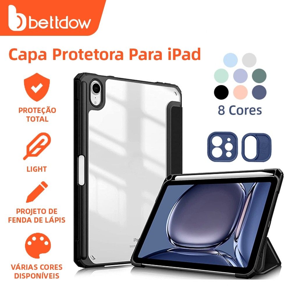 Capa iPad Pro/Air: Proteção e Porta-Caneta!