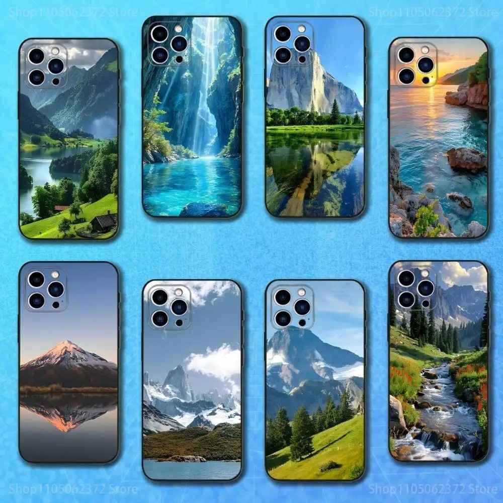 Capa iPhone: Arte Montanhas e Natureza