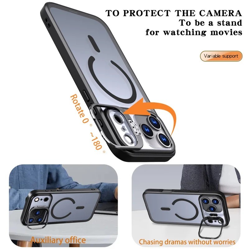 Capa iPhone com MagSafe e Suporte Escondido