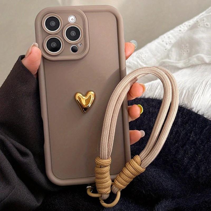 Capa iPhone Coração 3D: Estilo e Proteção!