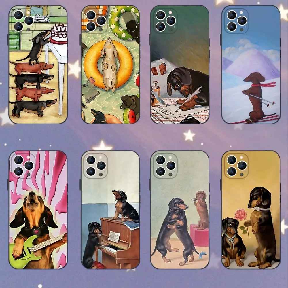 Capa iPhone Dachshund: Estilo e Proteção!