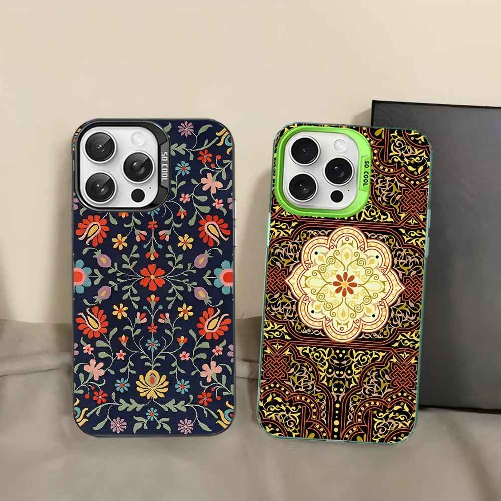 Capa iPhone Floral Persa: Elegância e Proteção