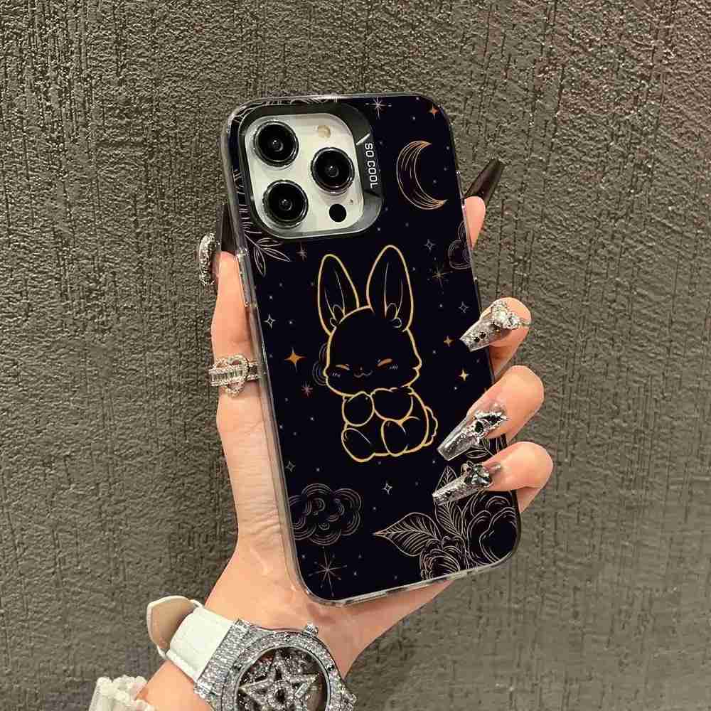 Capa iPhone: Flores e Coelhos 🌸🐇