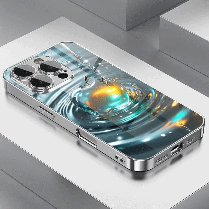 Capa iPhone: Ondas Coloridas e Elegância