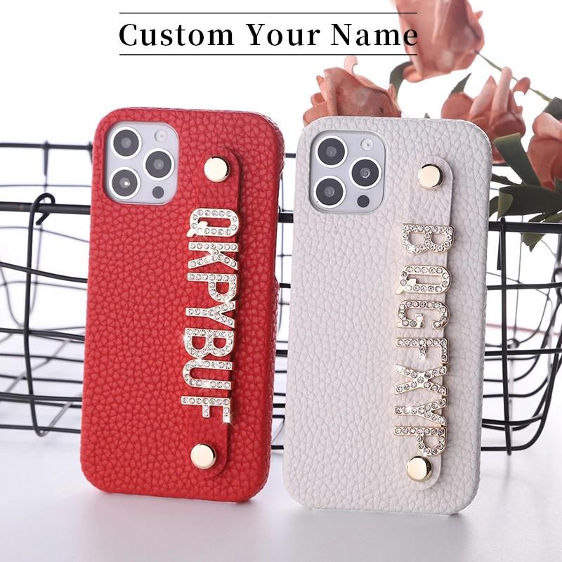 Capa iPhone Personalizada: Couro e Nome!