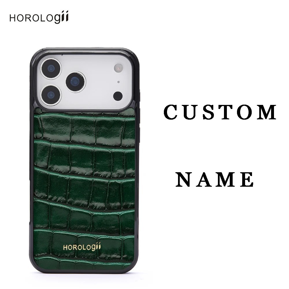 Capa iPhone Personalizada Croco: Luxo em Couro Italiano