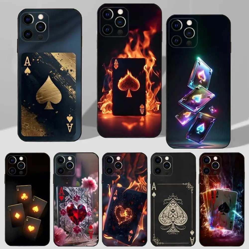 Capa iPhone: Poker Ás de Espadas - Proteção e Estilo