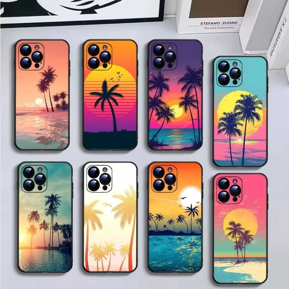 Capa iPhone: Praia e Palmeiras 🌴