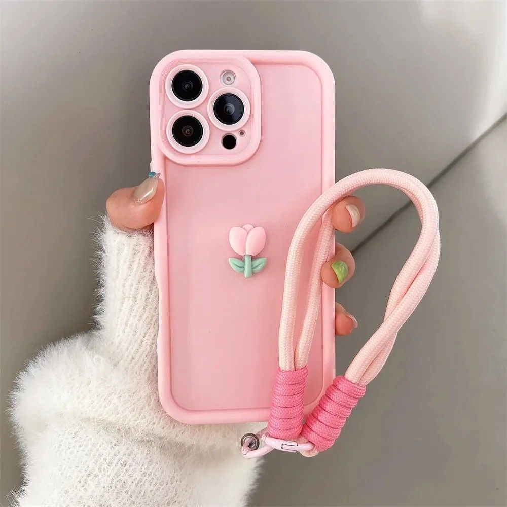 Capa iPhone Tulipa 3D: Estilo e Proteção!