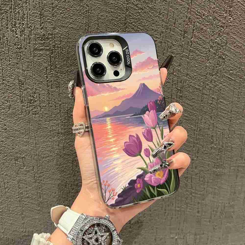 Capa iPhone Tulipa Rosa: Proteção e Estilo!