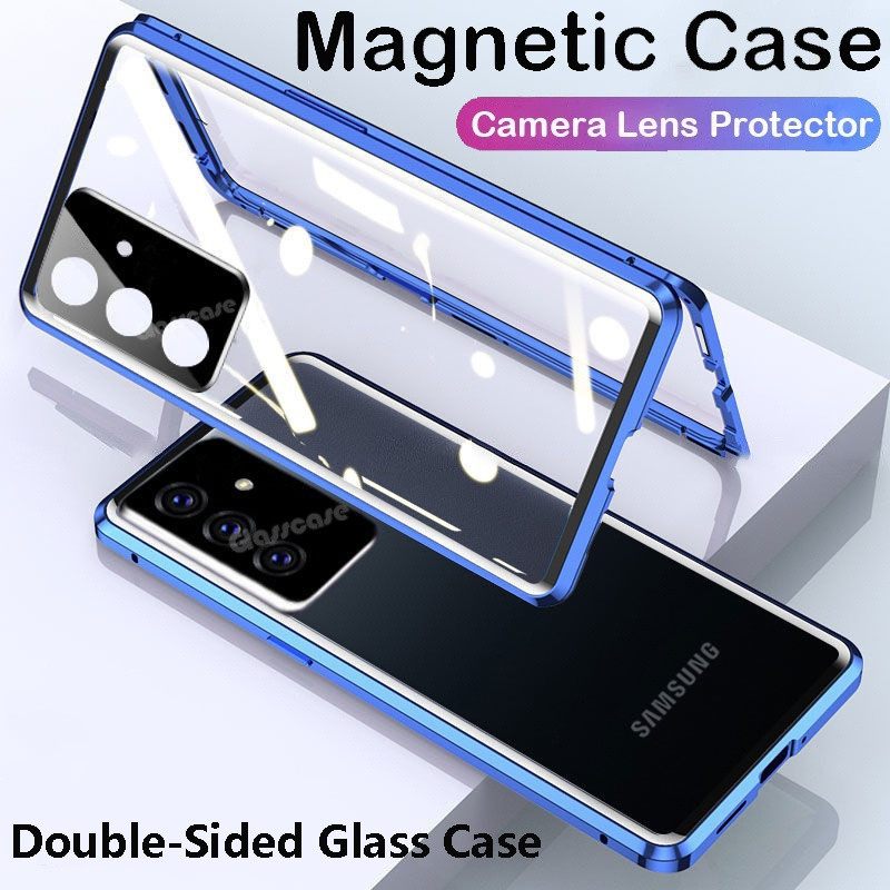 Capa Magnética 360° de Vidro Temperado para Samsung Galaxy S25/S24/S23 – Proteção Total