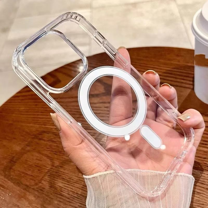 Capa Magsafe Transparente para iPhone: Proteção e Carregamento Sem Fio