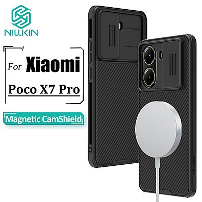 Capa Nillkin CamShield para Poco X7 Pro: Proteção Magnética e Antichoque
