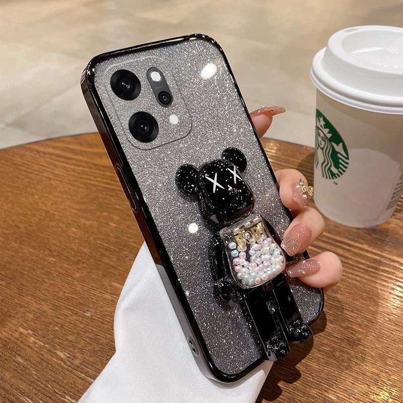 Capa OPPO Reno 14 Pro 5G: Glitter, Suporte e Estilo!