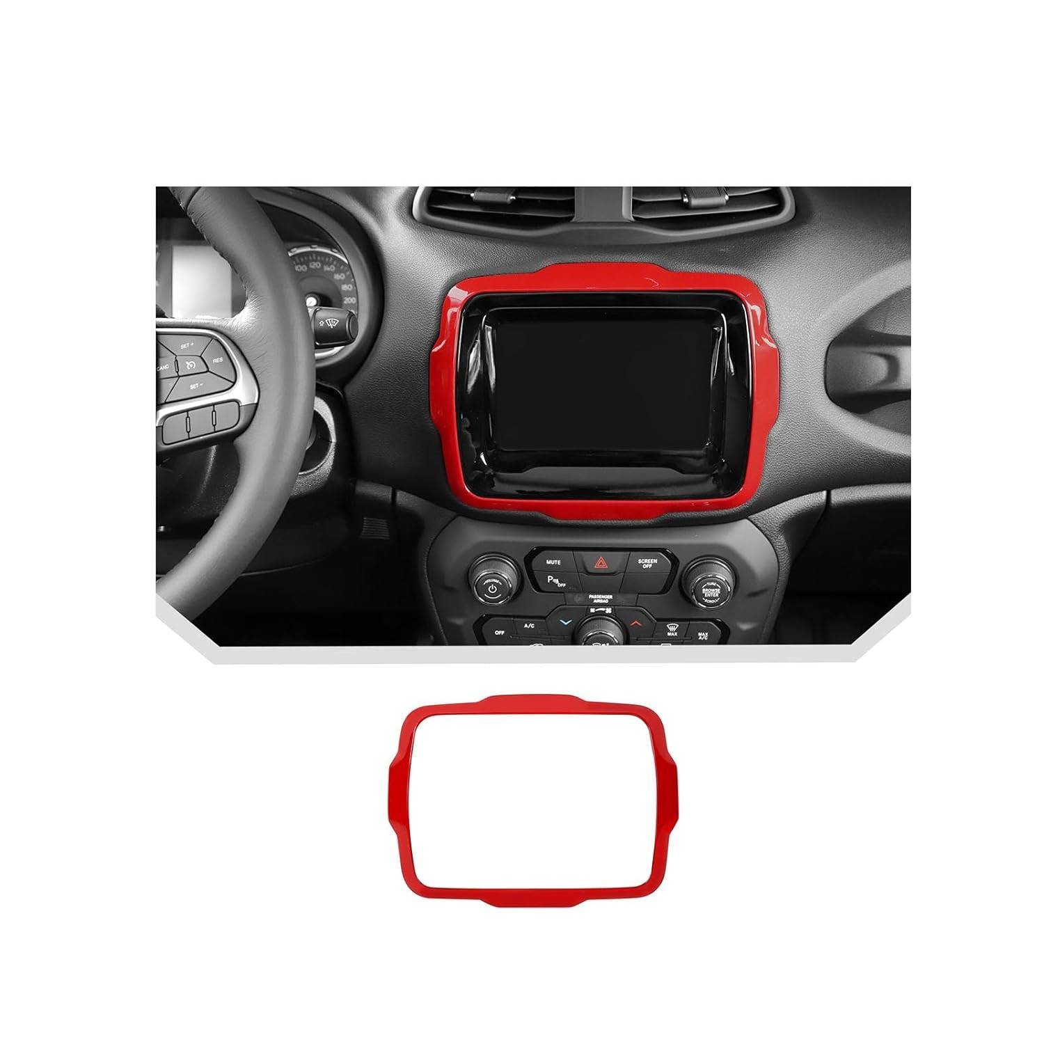 Capa de Painel Vermelha JeCar: Estilo e Proteção para Jeep Renegade 2018+