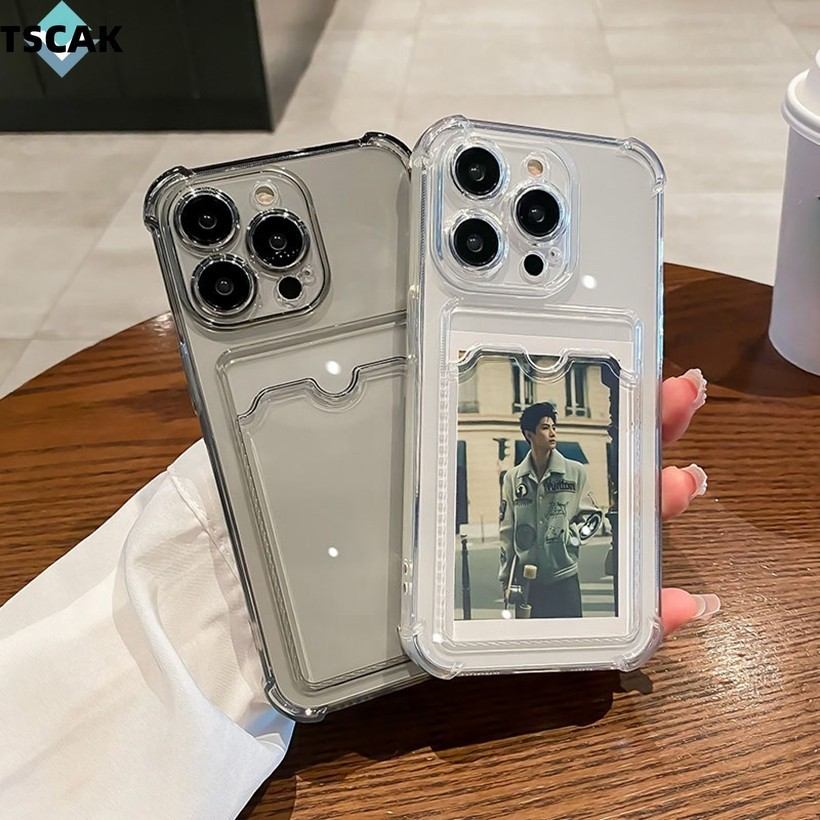 Capa Realme C/ Cartão: Transparente e Segura!