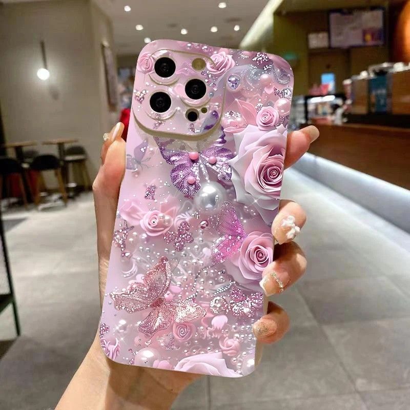 Capa Rosa Floral para Samsung