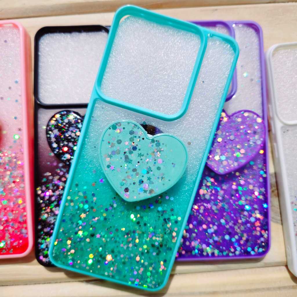 Capa Silicone Anti-Impacto para Moto Edge 40 Neo/50 Fusion/50 Pro com Suporte de Coração
