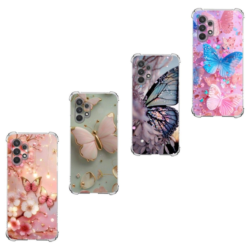 Capa TPU Borboleta para Samsung A32 4G – Proteção Estilosa e Durável
