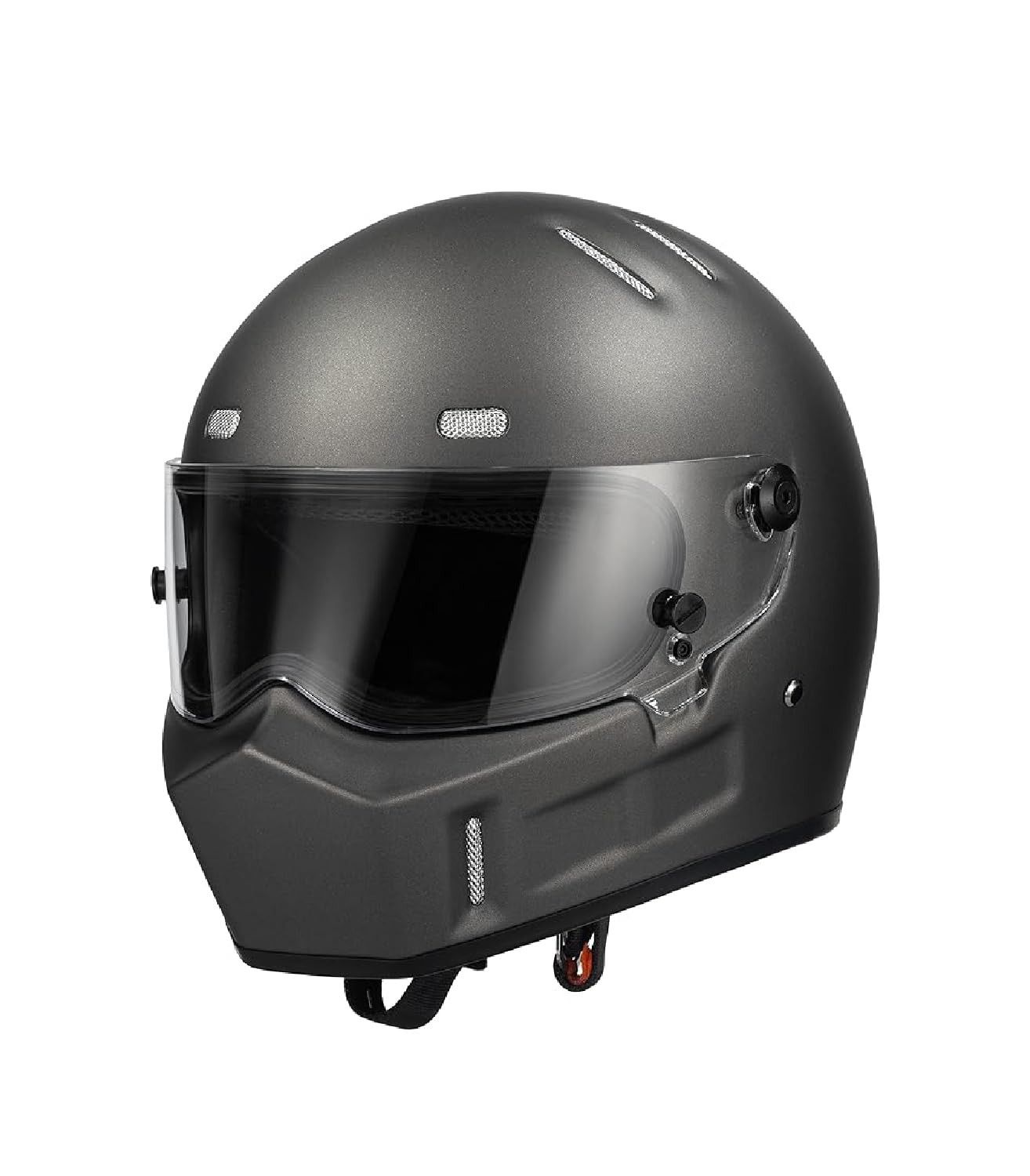 Capacete CRG Sports Integral Fibra de Vidro: Segurança e Estilo Certificados DOT (Cinza Prateado)