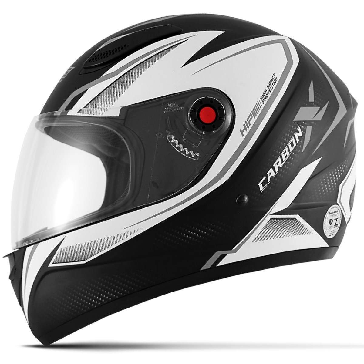 Capacete Fechado Mixs Fokker Carbon X 2019 Fosco Grafite - Proteção e Estilo para Sua Pilotagem